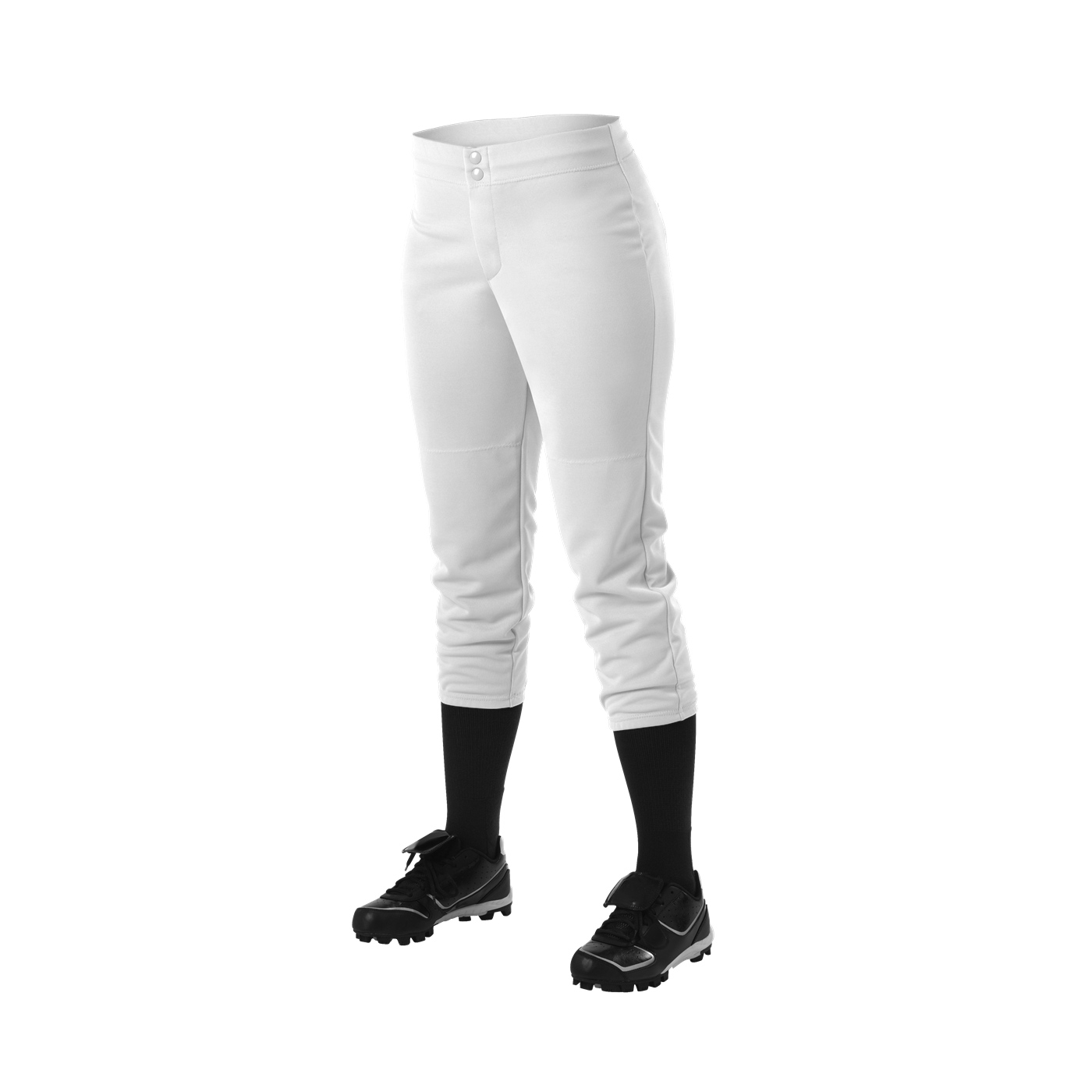 Women's Pro Sport Low Rise White Fastpitch Softball Pant Medium XL Ladies Badger 