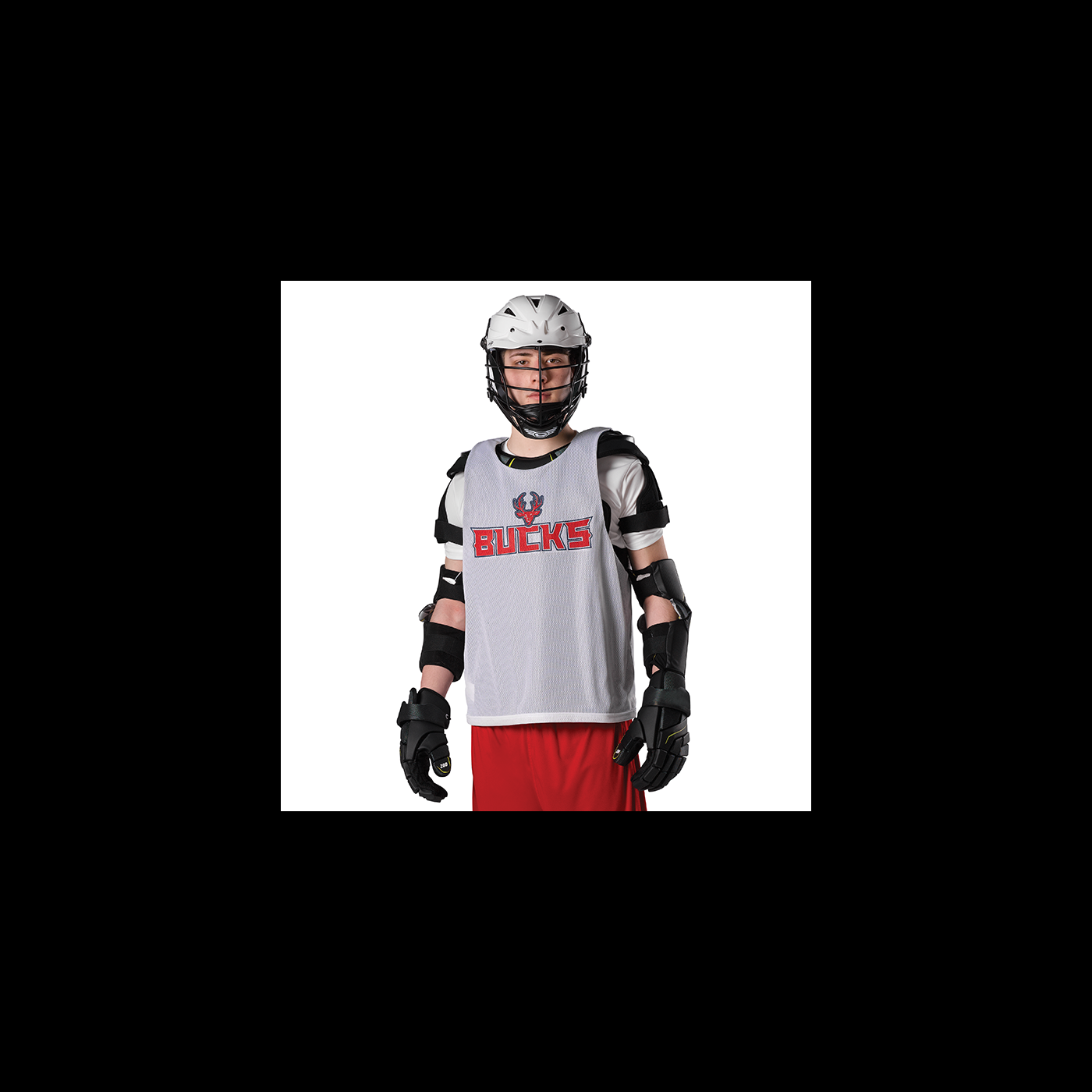 B8560 Adult Lacrosse Reversible Practice Jersey - Navy, White, 2XL & 3XL 