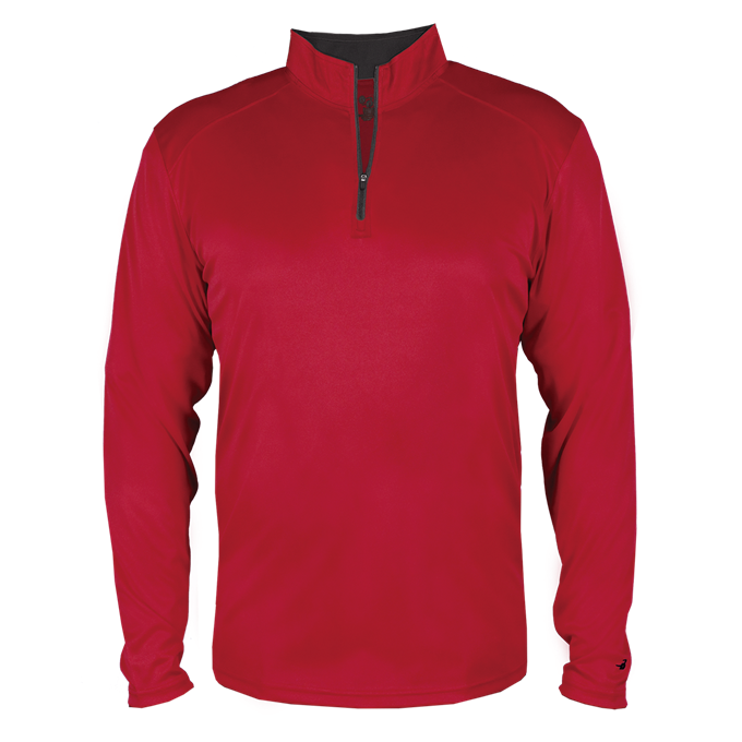 Badger Men's B-Core Short Sleeve 1/4 Zip Pullover 