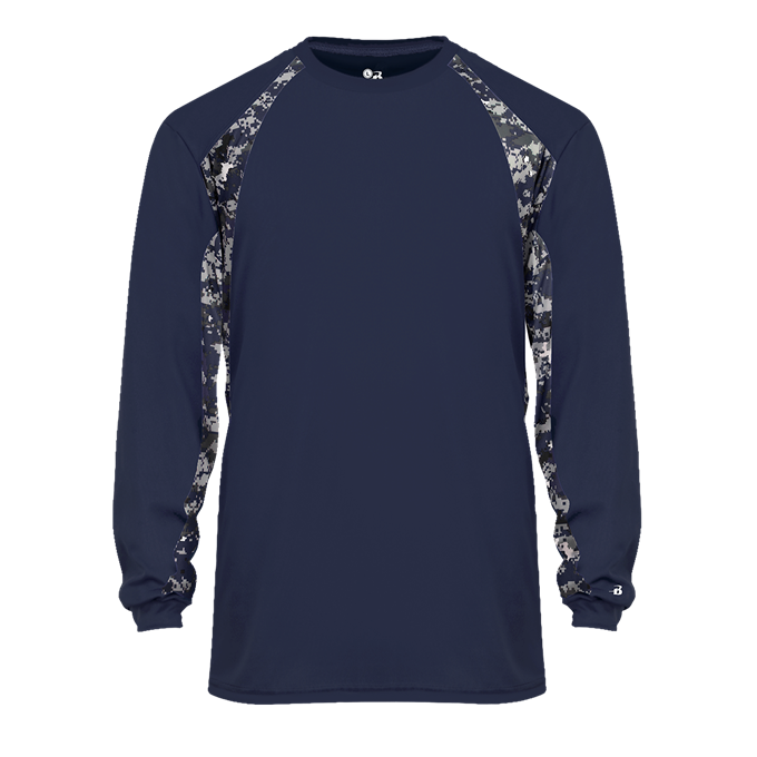 Badger Men's Digital Hook Long Sleeve Shirt 