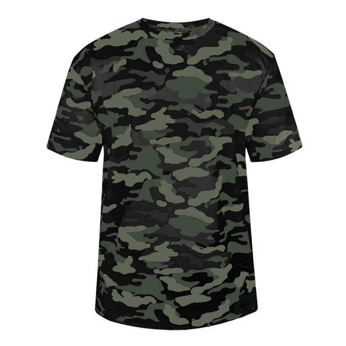 Badger Sport Men's Forest Camo T-Shirt SCARLET LG 