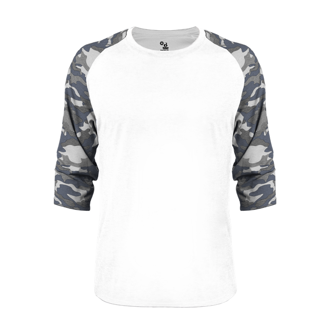 Vintage Camo Tri-Blend Baseball Tee