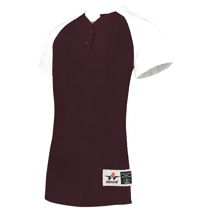 Girls Two Button Fastpitch Jersey