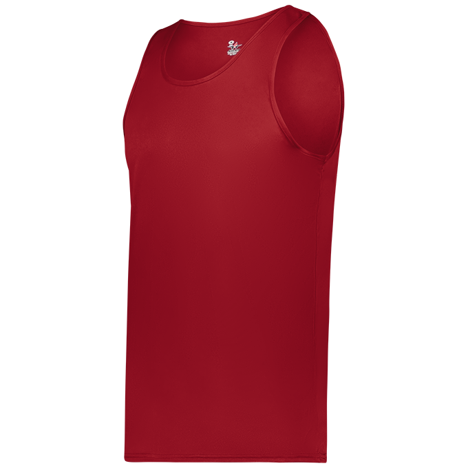 【MIDAS】 Red Python Tank Top Artfish Women Casual Basic Sleeveless High Neck Rib-Knit
