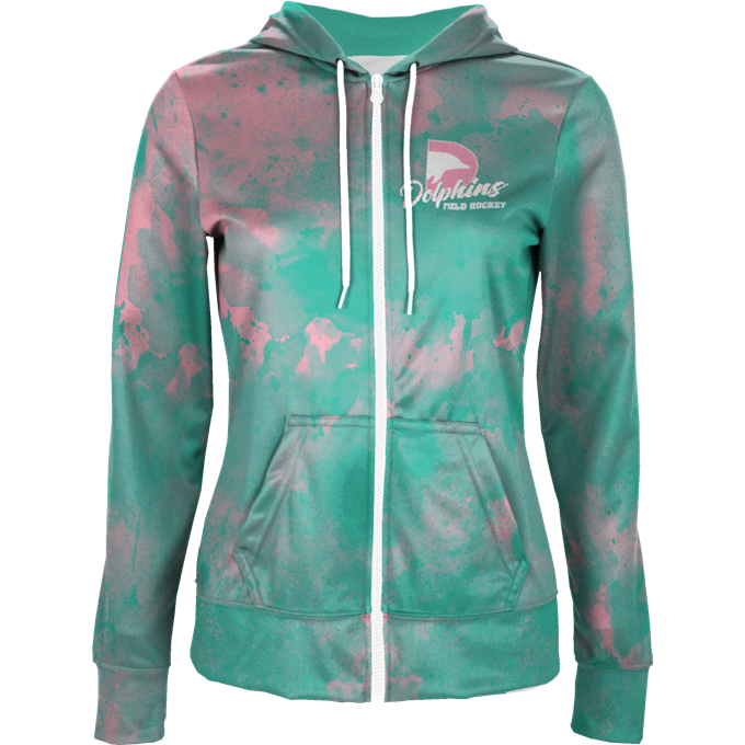 Sublimated Performance Fleece Full Zip Women's Hood