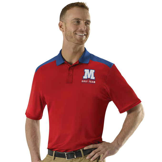 Adult Color Block Gameday Basic Polo