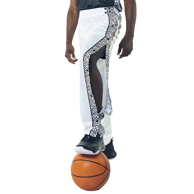 Amazon.com: Tear Away Basketball Pants Loose Snap Button Training Warm up  Sweatpants Youth Men Sizes Black : Clothing, Shoes & Jewelry