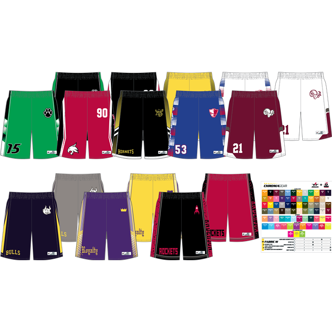 JR29SA-VISUAL SIZE RUN FOR ADULT BASKETBALL SNGL PLY REV SHORT