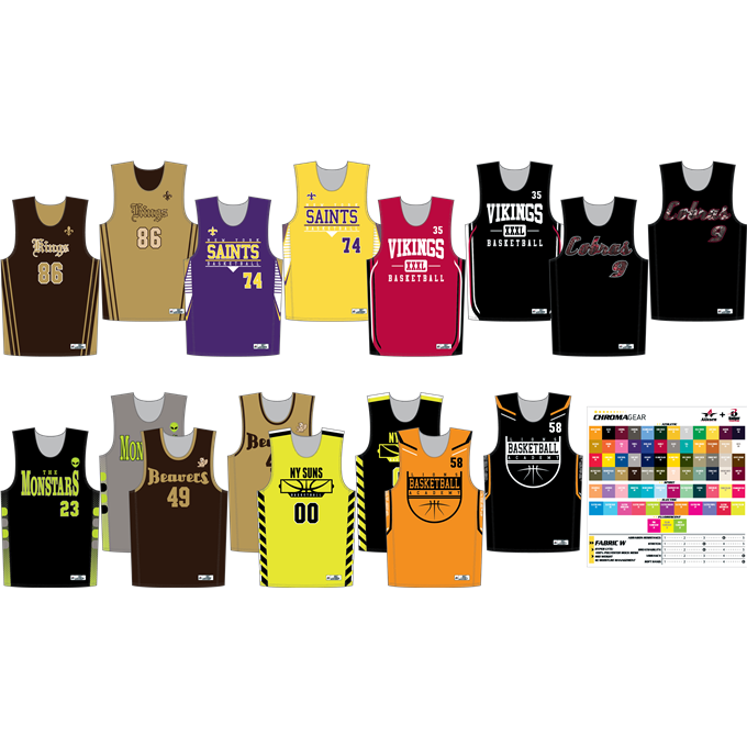 JR56SA-VISUAL SIZE RUN FOR ADULT BASKETBALL SNGL PLY REV JERSEY