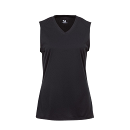 国内未入荷 FLYERRER - Date-Print Sleeveless Tee Ladies Bold Printed Sleeveless Tie Front Shirt - 112364364