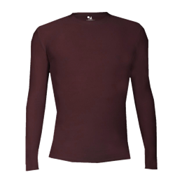 【大学生の特権】学生証で送料無料になる L/S Pro-Compression Crew Apparel Athletic - Sport Badger | ウェア