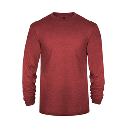 ELECTRIC　UV Utility L/S Tee　XL Tri-Blend L/S Tee | Badger Sport - Athletic Apparel