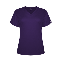 ヴァクトー　半袖 Tri-Blend Women's V-Neck Tee | Badger Sport - Athletic Apparel