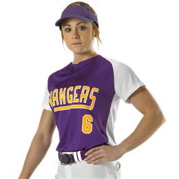 Womens Two Button Fastpitch Jersey