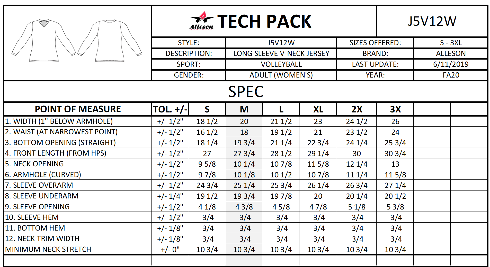 Women's Volleyball LS Jersey | Badger Sport - Athletic Apparel