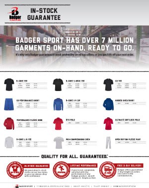 Badger Sales Sheet - In Stock Guarantee