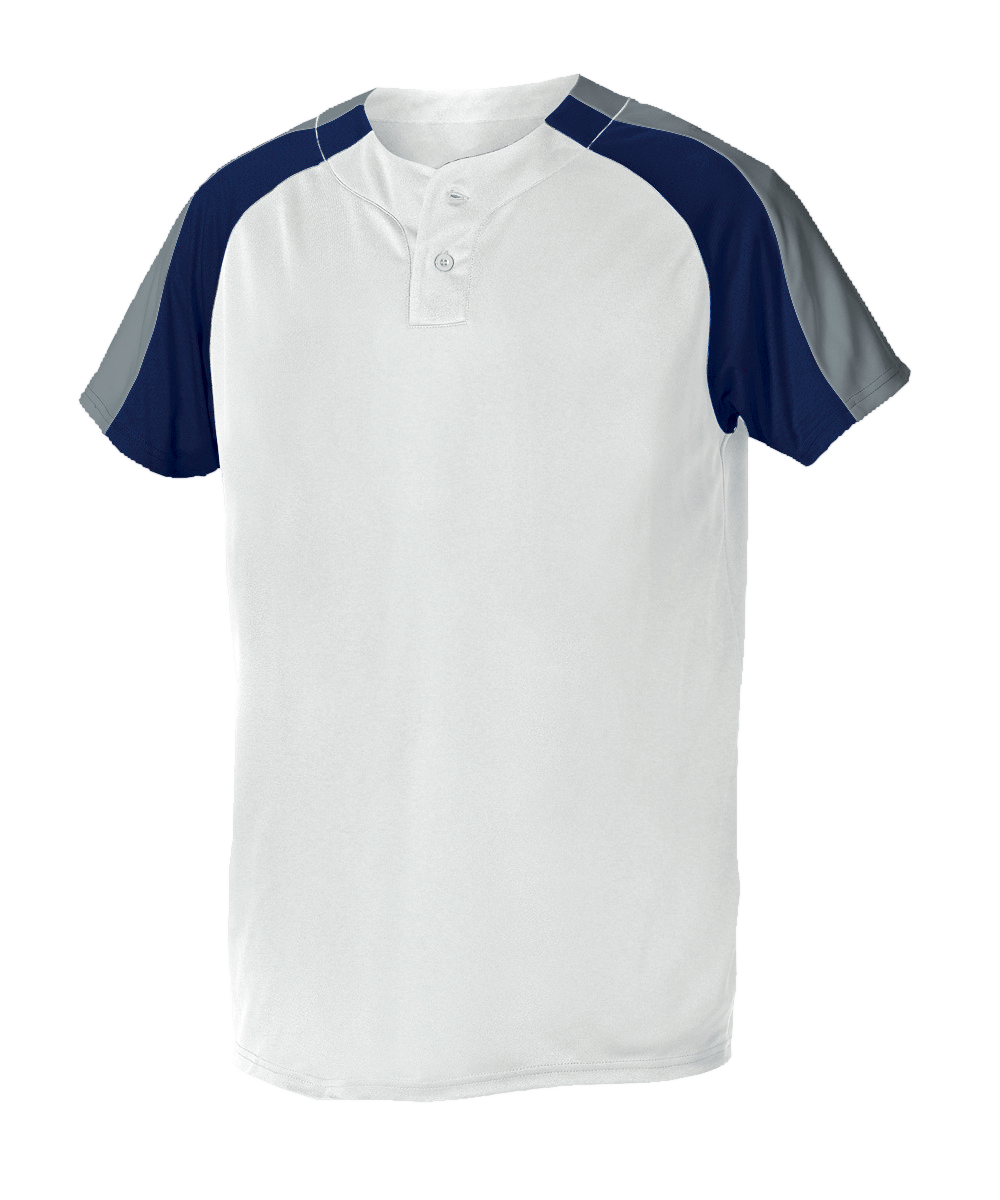Adult 2 Button Henley Baseball Jersey