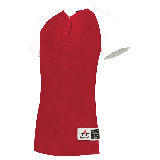 Girls Two Button Fastpitch Jersey