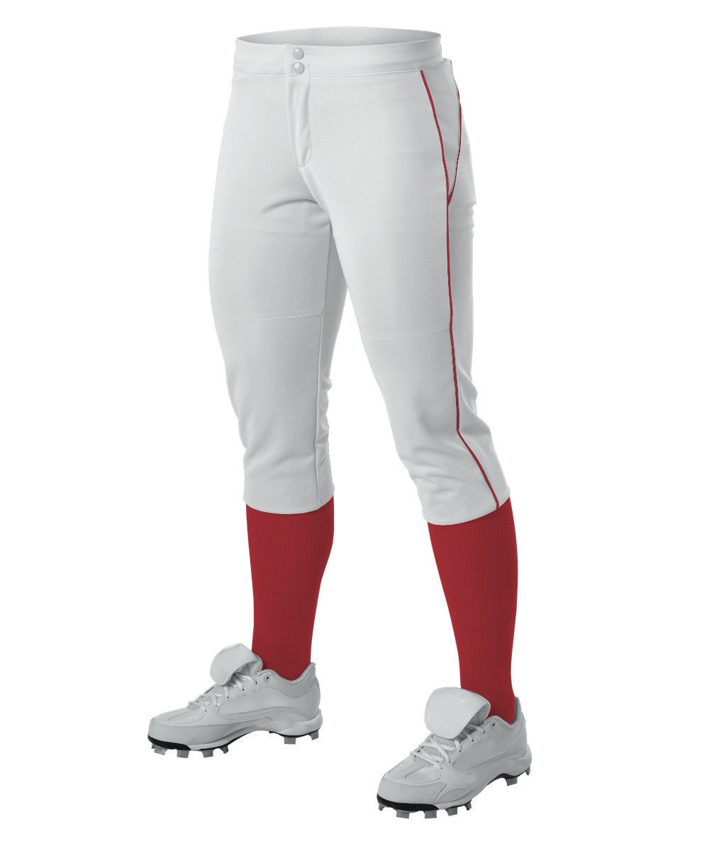 Womens Belted Piped Fastpitch Pant